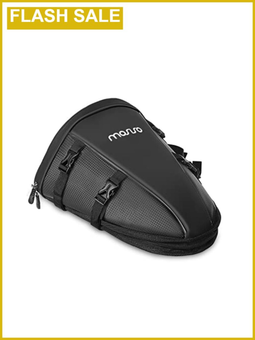 Waterproof PU Leather Motorcycle Tail Bag 10L Saddle Bag Shoulder Bag